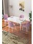 Concept Nef Serisi 70 x 114 Cm, Açılabilir Mdf Mutfak Masa Takımı, Beyaz Masa ve 4 Sandalye 1