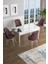 Concept Han Serisi 70 x 114 Cm, Açılabilir Mdf Mutfak Masa Takımı, Beyaz Masa ve 4 Sandalye 1