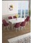 Concept Han Serisi 70 x 114 Cm, Açılabilir Mdf Mutfak Masa Takımı, Beyaz Mermer Desen Masa ve 6 Sandalye 1