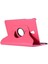 Samsung Galaxy Tab A 10.5 Inç T590 T595 T597 Kılıf 360 Dönebilen Standlı Case - Koyu Pembe 1