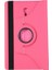 Samsung Galaxy Tab A 10.5 Inç T590 T595 T597 Kılıf 360 Dönebilen Standlı Case - Koyu Pembe 2