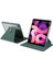 Apple iPad 8. Nesil 10.2 Kılıf Şeffaf Dönebilen Kalem Bölmeli A2270 A2428 A2429 A2430 - Koyu Yeşil 1