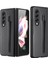 Gkk Menteşe Kalem Slot Pu + Pc Kılıf Samsung Galaxy Z Fold3 5g Gri Için (Yurt Dışından) 1