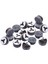 F Fityle Kaymaz Yumuşak Tırnak Keçe Zemin Koruyucuları Sandalye Bacak Pad 20 Adet Slayt Guard 19MM 19MM Yuvarlak(Yurt Dışından) 2