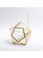 El Crea Designs Çikolata Kutusu Geometrik Prizma Teraryum Cam Fanus Kapaklı Gold Pirinç Brass 27 x 21 x 21CM 5