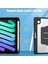 iPad Mini 6. Nesil 2021 Uyumlu Kılıf 360° Dönebilen Kalem Bölmeli Standlı Akıllı Kapak Premium Siyah 5