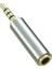 2.5mm To 3.5mm Çevirici Adaptör 2.5mm Erkek 3.5mm Dişi 4 Boğumlu Gold 4