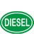 Diesel İşareti Sticker Etiketi 2