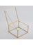 Çikolata Takı Aksesuar Mücevherat Kutusu Kapaklı Cam Ham Pirinç Gold 15X15X8CM 2