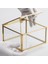 Çikolata Takı Aksesuar Mücevherat Kutusu Kapaklı Cam Ham Pirinç Gold 15X15X8CM 4