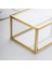 Takı, Makyaj, Aksesuar, Çikolata Kutusu Kapaklı Cam Ham Pirinç Gold 23X12X8CM 5
