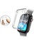 Apple Watch Uyumlu 1 2 3 4 5 6 Se Serisi ( 44MM ) 360 Tam Koruma Şeffaf Silikon Kılıf 1