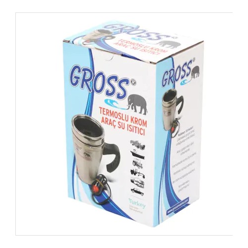 Gross 12V Termoslu Araç Su Isıtıcı Kettle 12V Çay Kahve Oto Fiyatı