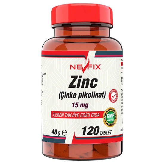  Nevfix Zinc Çinko Pikolinat 15 Mg 