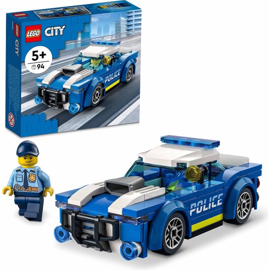 LEGO® City Polis Arabası 60312 - 5 Yaş ve Üzeri Çocuklar İçin Tasarlanmış Oyuncak Yapım Seti (94 Parça)