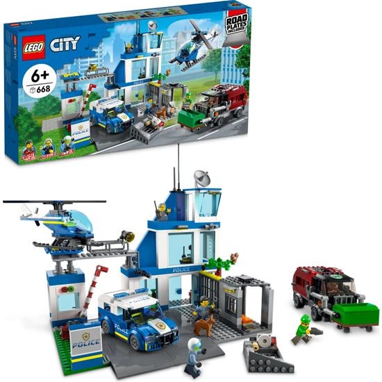 LEGO® City Polis Merkezi 60316 - 6 Yaş ve Üzeri Çocuklar İçin Oyuncak Yapım Seti (668 Parça)
