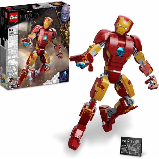 LEGO® Marvel Iron Man Figürü 76206 #  9 Yaş ve Üzeri Süper Kahraman Seven Çocuklar İçin Koleksiyonluk Yaratıcı Oyuncak Yapım Seti (381 Parça)