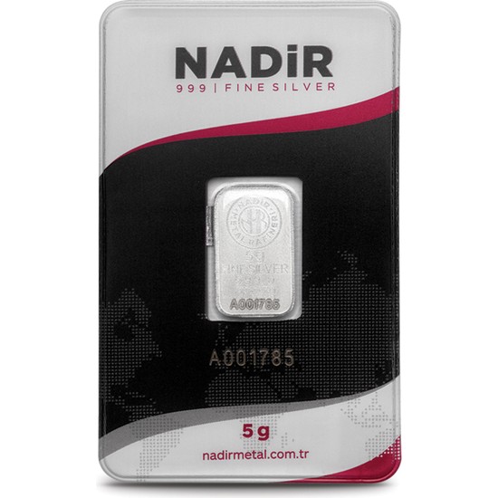 Nadir Gold 5 Gram Gümüş Külçe