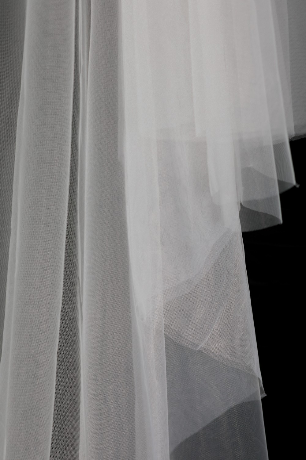 Bride In Love Sade Tül,3 Metre Uzun Duvak görsel 2