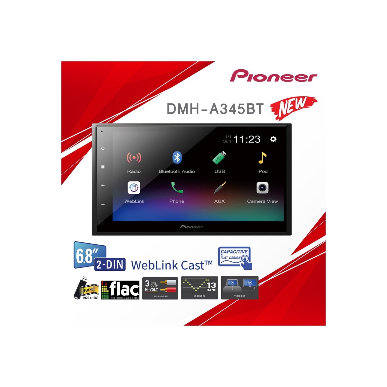 Pioneer DMHA345BT Oto Teyp Fiyatı Taksit Seçenekleri