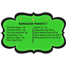 Ramazan Erzak Yardım Paketi Kolisi 12 Parça No:7