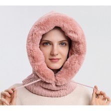 Selamm Kapüşonlu Kar Maskesi -Pembe (Yurt Dışından)