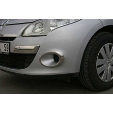 Askrom Renault Megane 3 Krom Sis Farı Çerçevesi 2 Parça 2010-2012