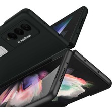 ZORE Samsung Galaxy Z Fold 3 Kılıf  Standlı  Z-Stand  Kılıf Siyah