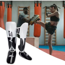 Homyl Shin Muhafızları Muay Thai Dövüş Sanatları Koruyucu Bacak Mma Kickboks Kung Fu Beyaz L Yetişkin (Yurt Dışından)
