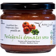 Atiye Laçin Fesleğenli Domates Sosu 250 g ( %100 Doğal ,Katkı Maddesi , Renklendirici ve Koruyucu İçermez. )