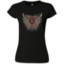 Lordd  T-Shirt   Three Days Grace Siyah Bayan Tshirt