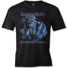 Lord T-Shirt Lordd  T-Shirt   Iron Maiden - Different World Siyah Erkek Tshirt