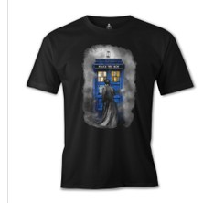 Lordd  T-Shirt   Doctor Who - Tardis Siyah Erkek Tshirt