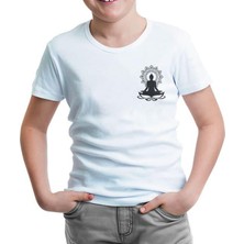 Lordd  T-Shirt   Yoga - Lotus Logo Beyaz Çocuk Tshirt