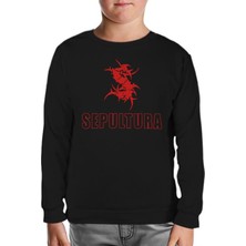 Lordd  T-Shirt   Sepultura Siyah Çocuk Sweatshirt