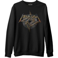 Lordd  T-Shirt   Metallica - Saw Blade Siyah Erkek Kalın Sweatshirt