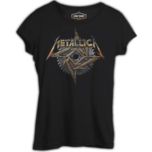 Lordd  T-Shirt   Metallica - Saw Blade Siyah Bayan Tshirt