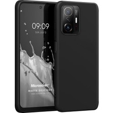 Microsonic Matte Silicone Xiaomi Mi 11T Pro Kılıf Siyah