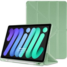 Microsonic Apple iPad Mini 6 2021 (A2567-A2568-A2569) Kılıf Origami Pencil Açık Yeşil