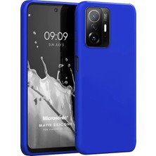 Microsonic Matte Silicone Xiaomi Mi 11T Pro Kılıf Mavi