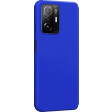 Microsonic Matte Silicone Xiaomi Mi 11T Pro Kılıf Mavi