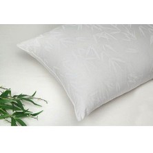 Taç Bambu Soft Yastık Yeşil Saten Biyeli Taç Bamboo Yastık 50 x 70 cm