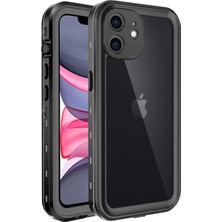 Microsonic Apple iPhone 11 Kılıf Waterproof 360 Full Body Protective Siyah