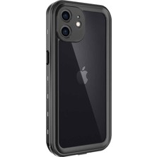 Microsonic Apple iPhone 11 Kılıf Waterproof 360 Full Body Protective Siyah