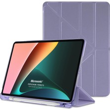 Microsonic Xiaomi Mi Pad 5 Kılıf Origami Pencil Lila