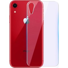 Aksesuarcim Apple iPhone Xr Arka Ekran Koruyucu Cam Temperli Sert Maxi