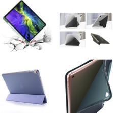 Mobaxaksesuar Xiaomi Mi Pad 5 Kılıf Kalem Bölmeli Trifolding Case Açık Yeşil