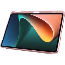 Mobaxaksesuar Xiaomi Mi Pad 5 Kılıf Kalem Bölmeli Trifolding Case Rose Gold