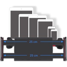 Buffer Oto Koltuk Arkası Telefon Tablet Tutucu Ayarlanabilir 360 Derece Dönebilen Pratik Stand