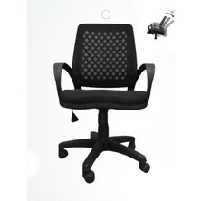 Arji Office Furniture & Desing Siyah Büro Ofis Çalışma Koltuğu Bilgisayar Sandalyesi 001 ARJ001